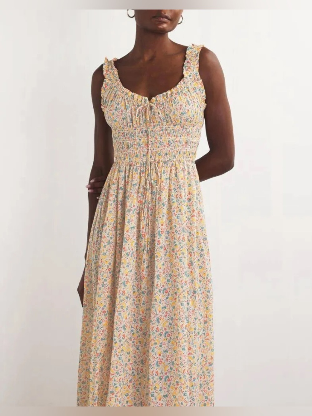 DÔEN Emmaretta cotton dress in Wild Clover size S